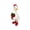 D, variant on Resin Christmas Duck Decoration with Santa Hat and Red Stocking Design, White and Red, for Home Tabletop Mantel Display, Festive Figurine