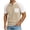 Khaki, variant on Guluxicc Men's T Shirts with Pocket Button Classic Fit Short Sleeve Shirts for Summer Casual Outfits