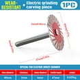thumbnail image 1 of 10Pcs Corrugated Carving Disc, RRJ Corrugated Carving Disc, 40mm Grinding Disc With Handle, Fast Cutting Carving Wheel For Granite Marble Concrete, Stone Carving Tool For Tile Wood Plastic, Rotary, 1 of 9