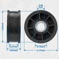 thumbnail image 2 of Dryer Idler Pulley For Speed Queen Aem477W2 Aem497L2 Aem497W2 Slg332Raw, 2 of 6