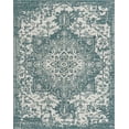 thumbnail image 2 of Jill Zarin Outdoor Collection Area Rug - Dubai (7' 10" x 10' Rectangle Teal/Ivory), 2 of 8