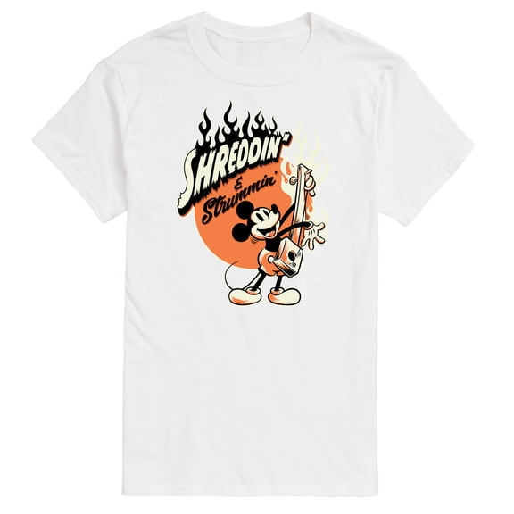 Mickey & Friends - Shreddin and Strummin - Men's Short Sleeve Graphic T-Shirt