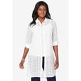 thumbnail image 2 of Jessica London Women's Plus Size Eyelet Mega Tunic, 2 of 4