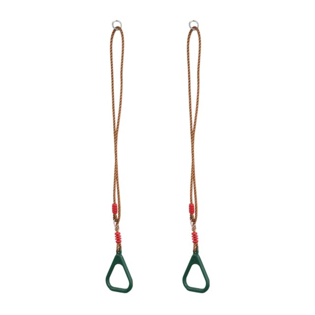 Anillos de gimnasia para niños, anillos de portátiles para patio trasero para niños y niñas Verde oscuro