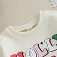 thumbnail image 5 of Okbabeha Chirstmas Baby Girl Boy Clothes Outfits 0 3 6 9 12 18 24Months Newborn Long Sleeve Bubble Romper Sweatshirt Onesie, 5 of 7