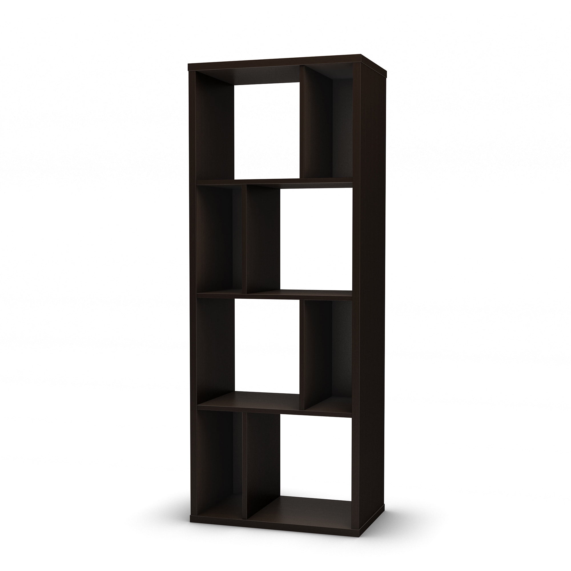 South Shore Reveal Shelving Unit with 8 Compartments, Multiple Finishes