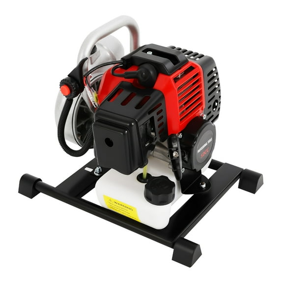 ToppiJoy 52CC Water Transfer Pump Gas Powered, Gas Trash Pump with 2-stroke Gasoline Engine for Well Intake, Farmland Irrigation