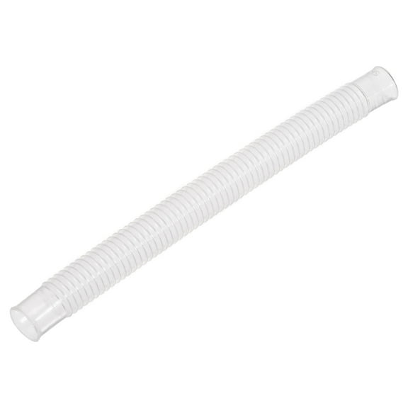 Uxcell Washing Machine Drain Hose 15mm Inner Dia 200mm Length Corrugated Pipe White