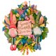 thumbnail image 1 of Cateissary Guirnalda de trasero de conejito ladrón de Pascua con guirnalda de Cruz de Pascua decoración del hogar de boda de primavera adornos de Kits de decoración para fiestas cuatro Cateissary HA003715-04, 1 of 6