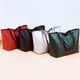 thumbnail image 4 of Bolso negro elegante de PU a la moda, bolso de mano de gran capacidad, bolso de compras duradero, bolso de hombro portátil para mujer y mujer, 4 of 6