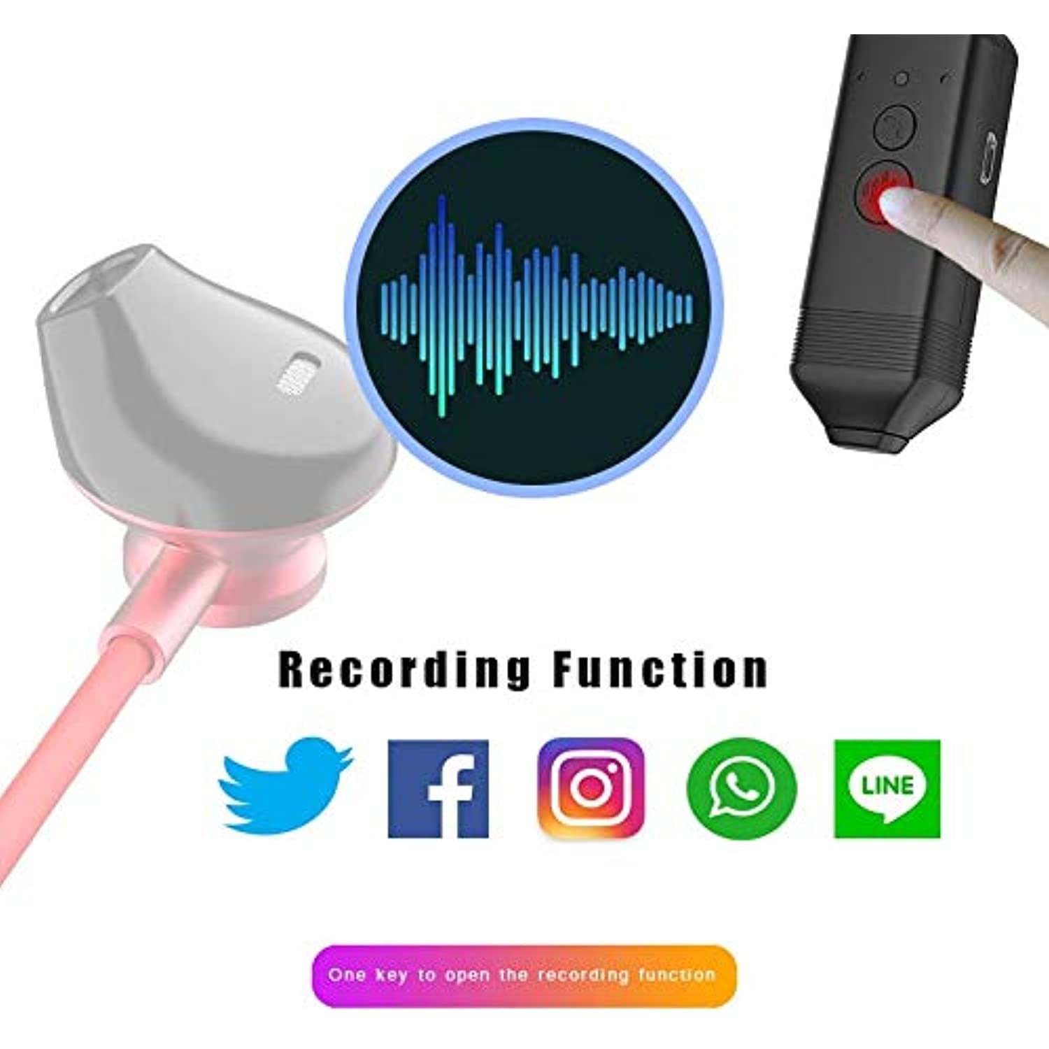 Wireless Bluetooth Call Recorder Device 