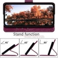 thumbnail image 5 of for Samsung Galaxy S24 Phone case[RFID Blocking Leather],[3 Credit Card Slot] Flip Folio Book Shockproof Protector,Holder Stand Cases,Women Men for Samsung S24 Wallet Cover,Wine Red, 5 of 12