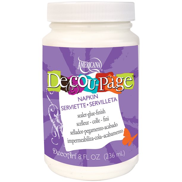 Americana DecouPage Glue Widemouth Jar8oz Napkin