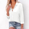thumbnail image 3 of Blusa elegante de manga larga para mujer con cuello alto, blusas de oficina, blusas casuales, 3 of 6