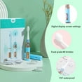 thumbnail image 4 of Xihbxyly Cepillo de Dientes de Viaje, Recargable Por Usb, Diseño Portátil, Función Inteligente con 3 Modos, Cepillo Suave Blanqueador, Apto para Adultos, Hombres y Mujeres, Fiestas Escolares, Incluye, 4 of 7