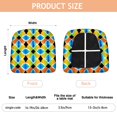 thumbnail image 3 of Colorful Geometric Pattern Seat Covers for Dining Room Chairs Set Of 4,Stretch Printed Washable Chair Seat Cover with Elastic Ties and Button,Removable Waterproof Couch Cushion Covers, 3 of 6