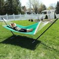 thumbnail image 5 of Sunnydaze Quilted Designs Double Fabric 2 Person Hammock with Spreader Bars and Pillow - Multiple Colors Available, 5 of 10