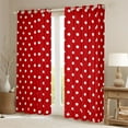 thumbnail image 2 of Manfei Polka Dots Boy Girl Black Out Curtains,Vintage Aesthetic Curtains Pack of 2 (42x63 Each),Red White Bedroom Curtains,Microfiber Bedroom Decor, 2 of 6