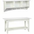 thumbnail image 7 of Alaterre Furniture Shaker Cottage Bench/Coat Hook with Storage, Ivory, 7 of 7