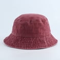 thumbnail image 2 of CoCopeaunts Denim Bucket Hat for Women Street Travel Work Wild Wear Men Fisherman Hats Lightweight Collapsible Cotton Basin Hat, 2 of 8