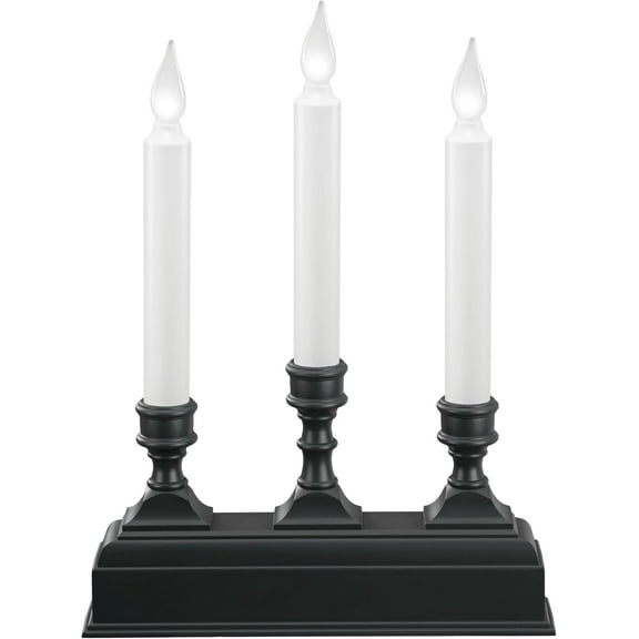 Battery Operated LED Window Candelabra with Bright Hot Spot, 8 Hour Timer, VT-1530A ( Antique)