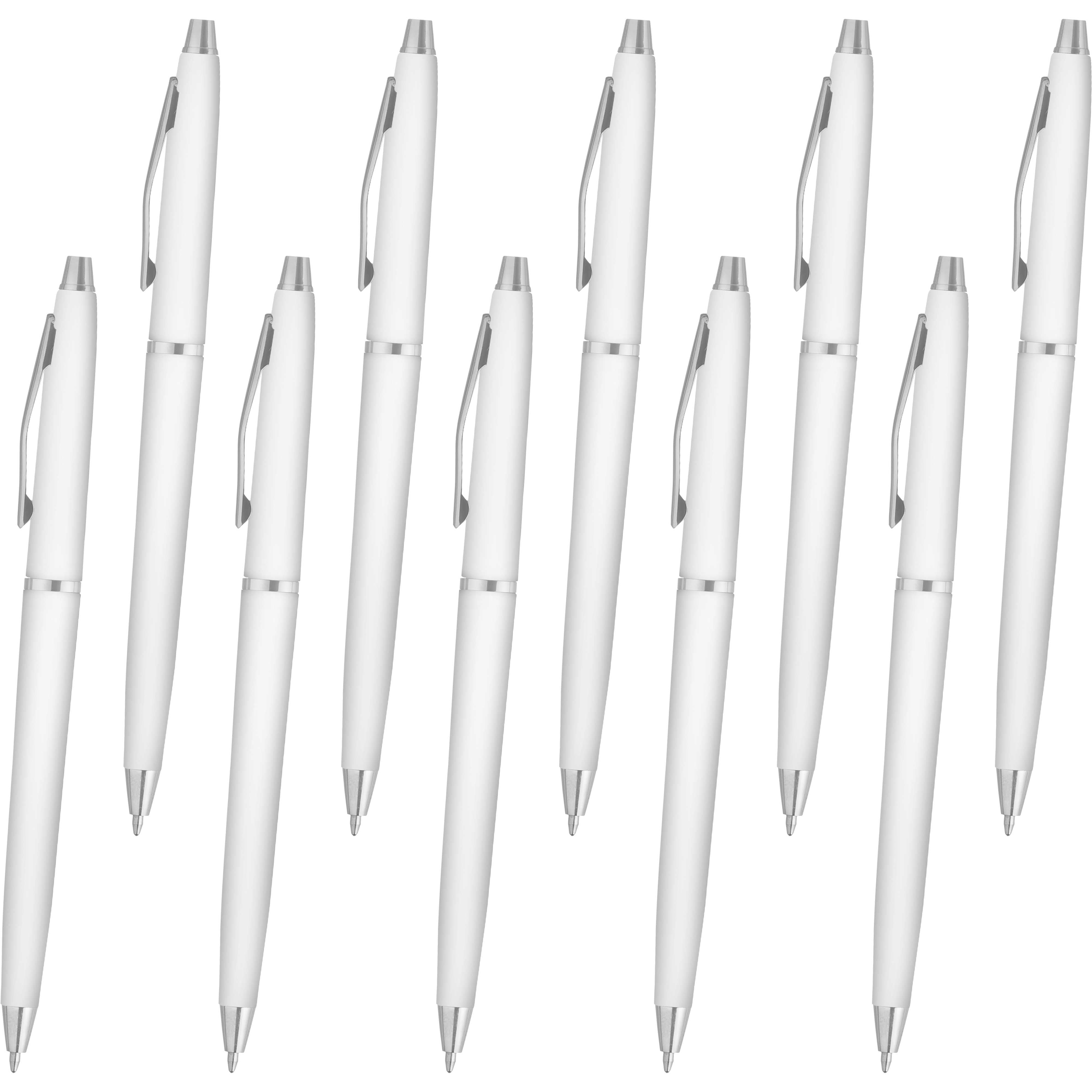 Langham Ballpoint Pens Set of 10, Bulk Pack Black Ink, Great for