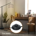 thumbnail image 5 of Arc Floor Lamp, Overhang Cantilever Standing Floor Lamp for Couch, Sofa, Reading, Living Room, Bedroom, Adjustable Balance Arm, Natural Linen Drum Shade, Matt Black Metal Pole, Foot Switch, 5 of 17