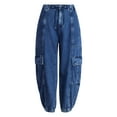 thumbnail image 5 of Scoop Women’s and Women's Plus Cotton Utility Jogger Pants, Sizes XS-4X, 5 of 5