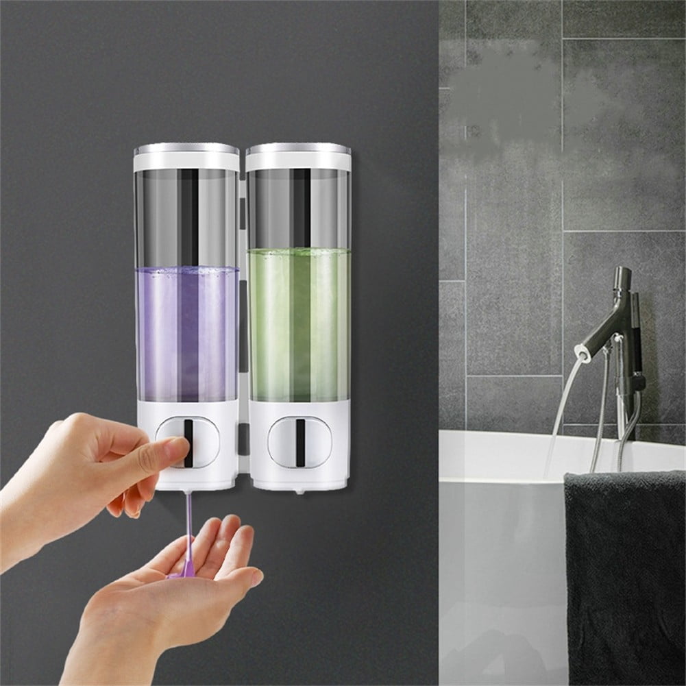 Wall Mounted 300ML Soap Dispenser Pump Bottle for Shower Gel Shampoo Conditioner
