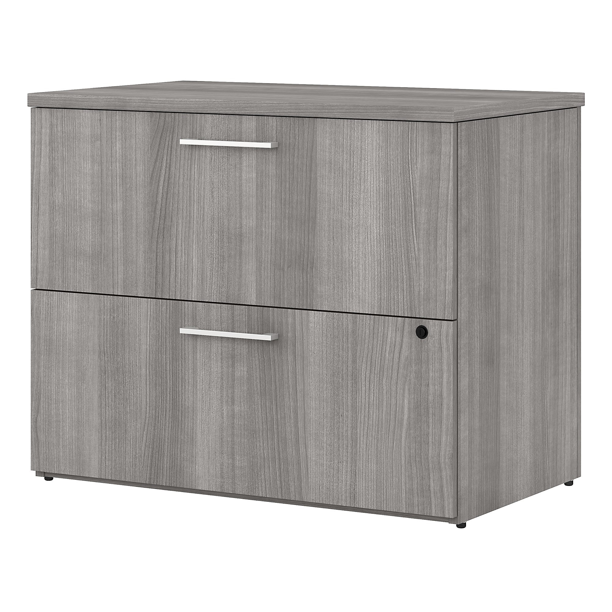 Bush Business Furniture 400 Series 36W 2 Drawer Lateral File Platinum Gray