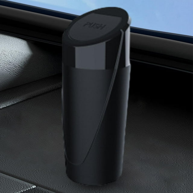 Contenedor de Basura para Automóvil Macarena Organizador Fácil de Instalar Negro
