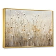 thumbnail image 2 of Designart "Fantasia Of Beige Wildflowers" Wildflowers Floater Framed Wall Art Living Room, 2 of 5