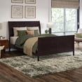 thumbnail image 2 of AFI Valencia Full Low Profile Sleigh Platform Bed with Matching Footboard, Espresso, 2 of 12