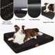 thumbnail image 4 of Cama ortopédica Jolifield de jacquard impermeable para perros grandes, 4 of 6