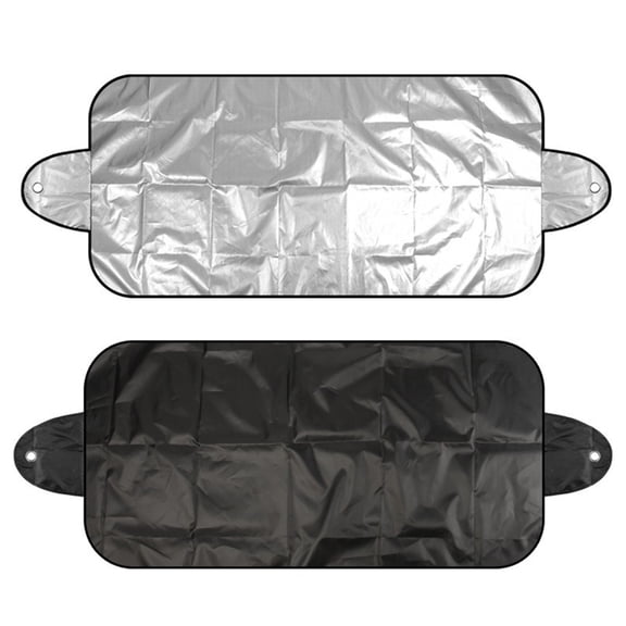2PCS All-Weather Sunshade Ice Cover Snow Plow Accessories Windshield Protector All Seasons 150x70CM
