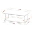 thumbnail image 6 of Drewden 1-Shelf Wood Rectangle Coffee Table, Antique White, 6 of 6