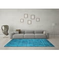 thumbnail image 3 of Ahgly Company Indoor Rectangle Oriental Light Blue Industrial Area Rugs, 7' x 10', 3 of 4