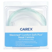 Carex Westmed Comfort Soft Plus Nasal Cannula with 7" Kink-Resistant Tubing, Latex-Free, 1 Count