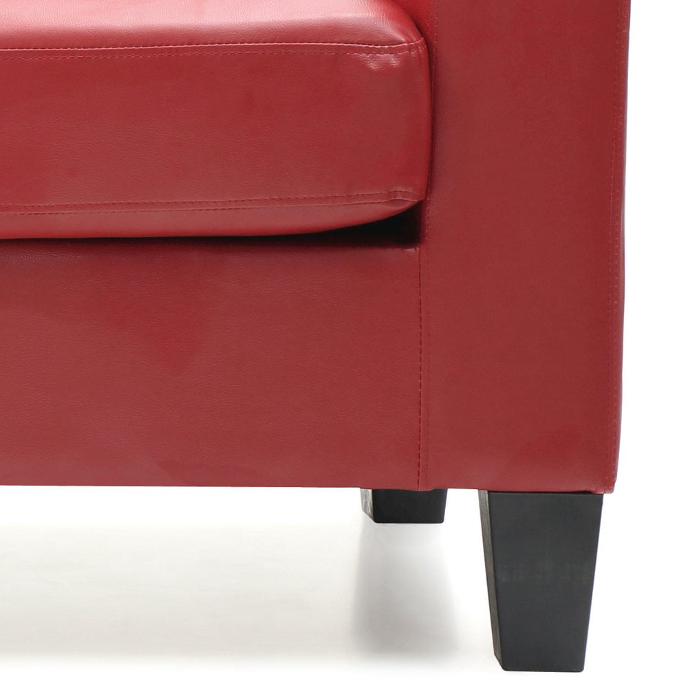 Glory Furniture Newbury Sofa in Red Color
