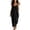 Black, variant on Tqcoqu Womens Washed Linen Sleeveless Maxi Dress,U Neck Loose Maxi Dress with Large Pockets,Army Green Women's S-XXXL