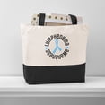 thumbnail image 4 of CafePress - Lymphedema Awareness - Two Tone, 100% Cotton, Zipper Tote Bag, 4 of 6