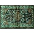 thumbnail image 1 of Ahgly Company Indoor Rectangle Persian Turquoise Blue Traditional Area Rugs, 5' x 7', 1 of 4