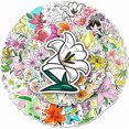 thumbnail image 1 of Vibrant Lily Flowers Stickers for Kids Boys Girls Teens,Aesthetic Vinyl Waterproof Stickers for Laptop Flasks Water Bottle Tablet Scrapbook Pack[Lily-, 1 of 4