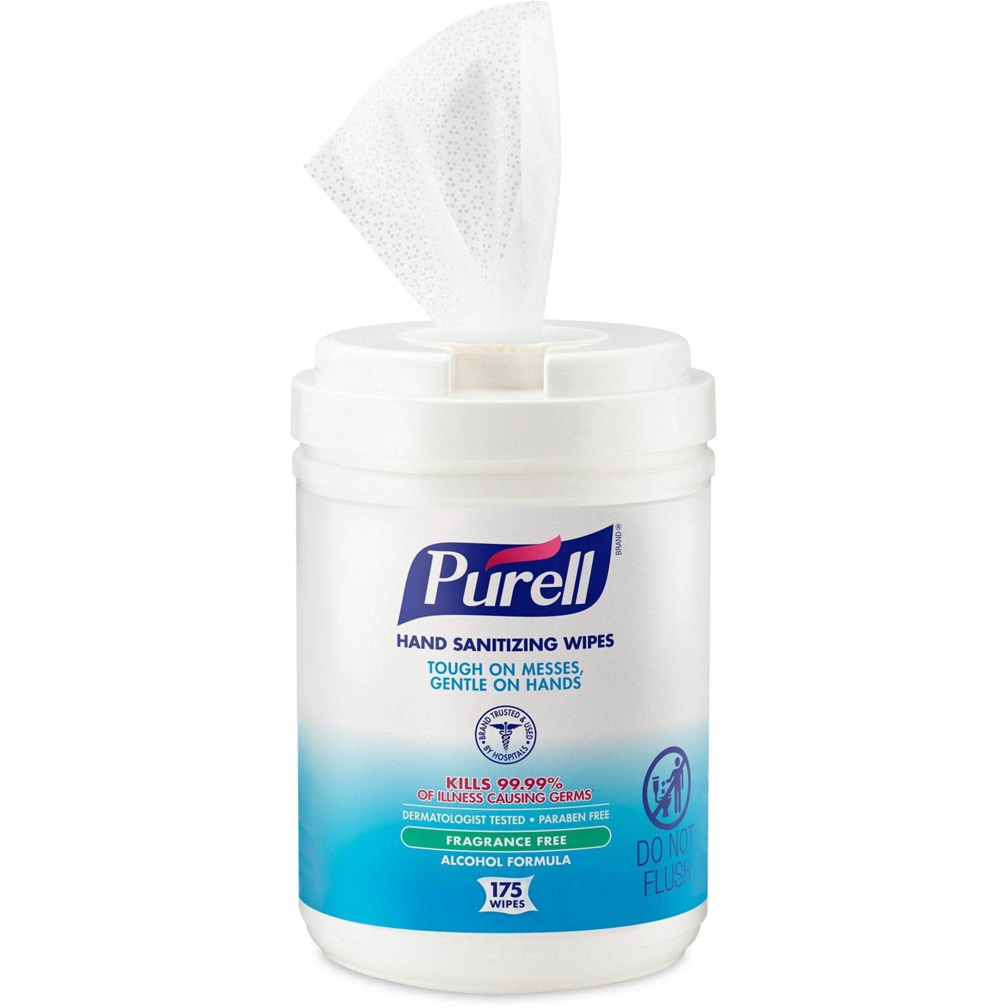 PURELL®, GOJ903106, Alcohol Hand Sanitizing Wipes, 1 Each, White