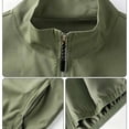 thumbnail image 6 of Avirosel Men's Lightweight Vest Outerwear Zip Up Casual Outdoor Sleeveless Jacket with Zipper Pockets for Golf Running Hiking Army Green, 6 of 6