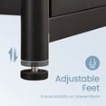 thumbnail image 5 of LEDREM Small End Table with 3-Tier Storage, Tall Nightstand for Living Room, Bedroom, Office, Misty Gray and Classic Black, 5 of 7