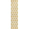 thumbnail image 2 of JONATHAN Y TUSCAN SUN 2 x 8 Runner Rug, Darcy Traditional Geometric Bold Gingham - Yellow/Cream, TSN201D-28, 2 of 8