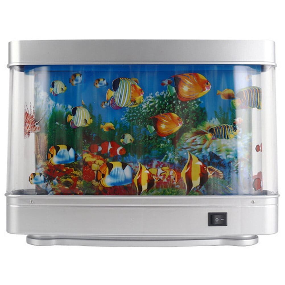 Fake Aquarium Decorative Lamp Artificial Tropical Fish Tank Motion Night Light Virtual Moving Imitating Ocean