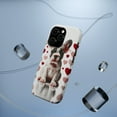 thumbnail image 5 of DistinctInk Tough Case for Apple iPhone 15 Pro MAX (6.7" Screen), Compatible with MagSafe Charging - Valentine's Day French Bulldog Puppy, 5 of 6