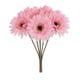 thumbnail image 2 of Set de flores de seda de crisantemo artificial 6 piezas | Ramos decorativos realistas de 10,23 pulgadas | Blanco Naranja Azul Vino Verde Rosa Amarillo | Centro de mesa para bodas en la cocina en, 2 of 6